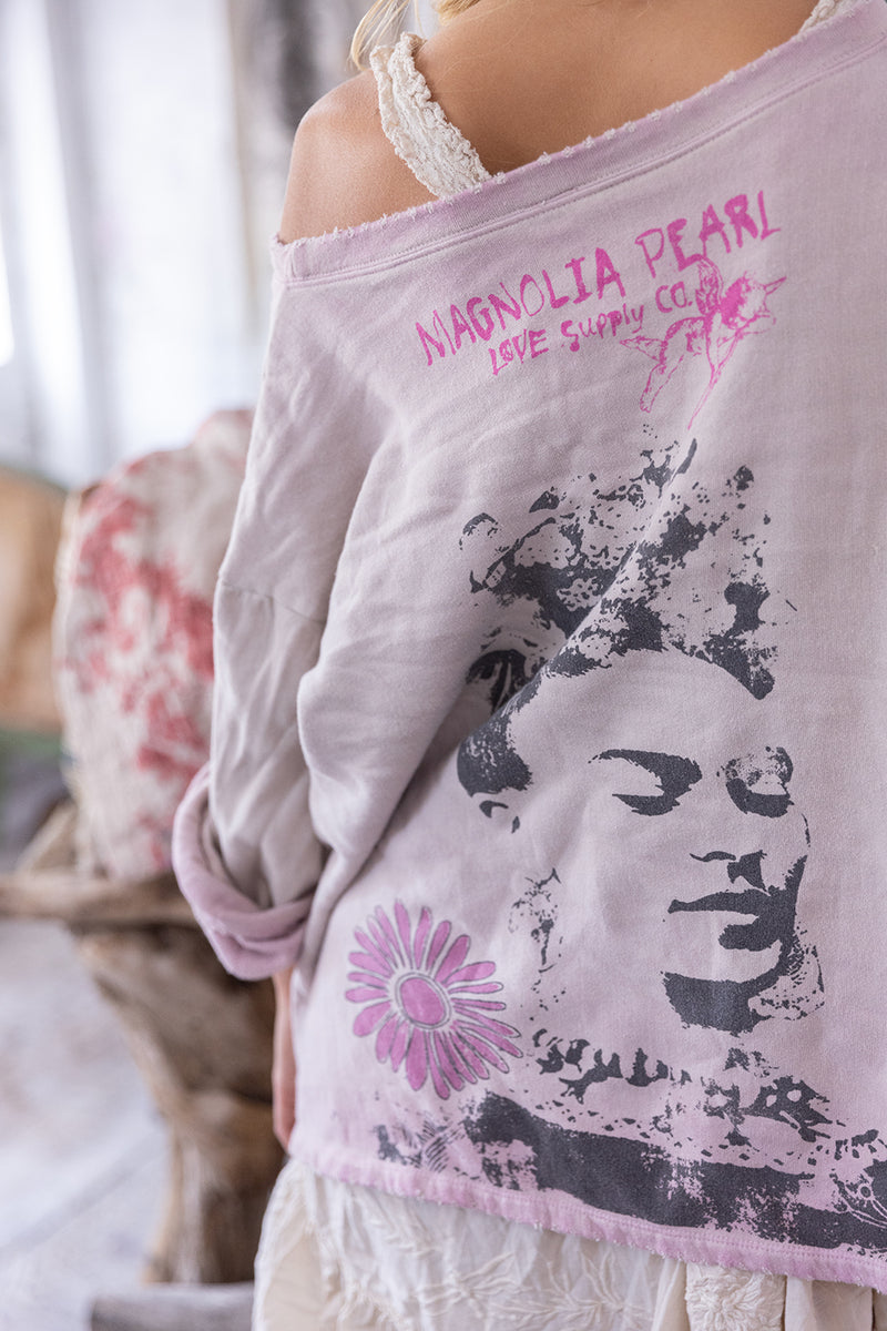 Magnolia Pearl Flight Flowers Frida Nago Sweatshirt 2175 - Azalea Dip Dye