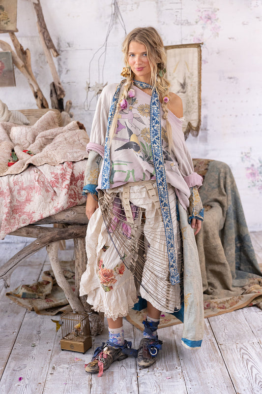 Magnolia Pearl Flight Flowers Frida Nago Sweatshirt 2175 - Azalea Dip Dye