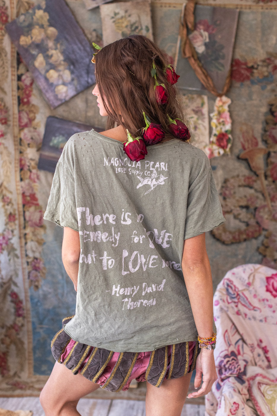 Magnolia Pearl Malibu Cherub Tee 2196 - Algae