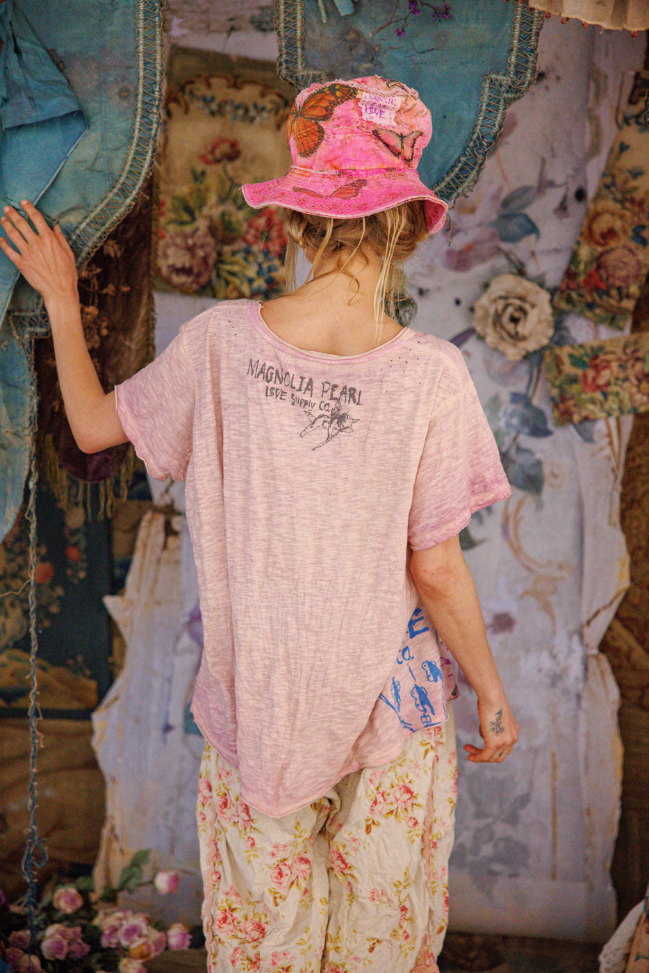 Magnolia Pearl Mixed Graphics Tee 2256 - Purple Boba