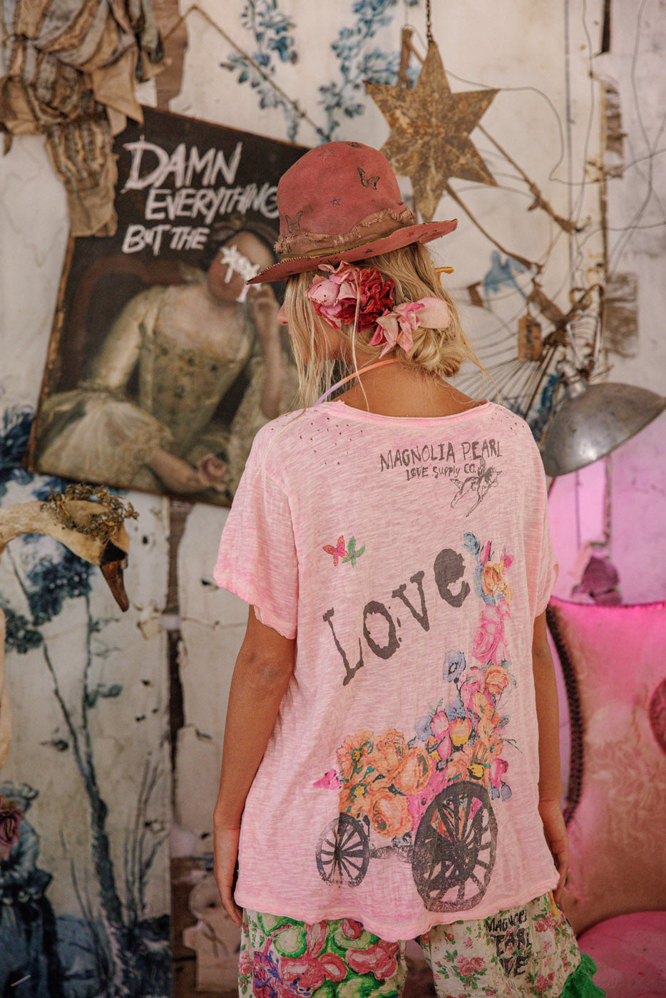 Magnolia Pearl Special Delivery Tee 2329 - Azalea Dip Dye