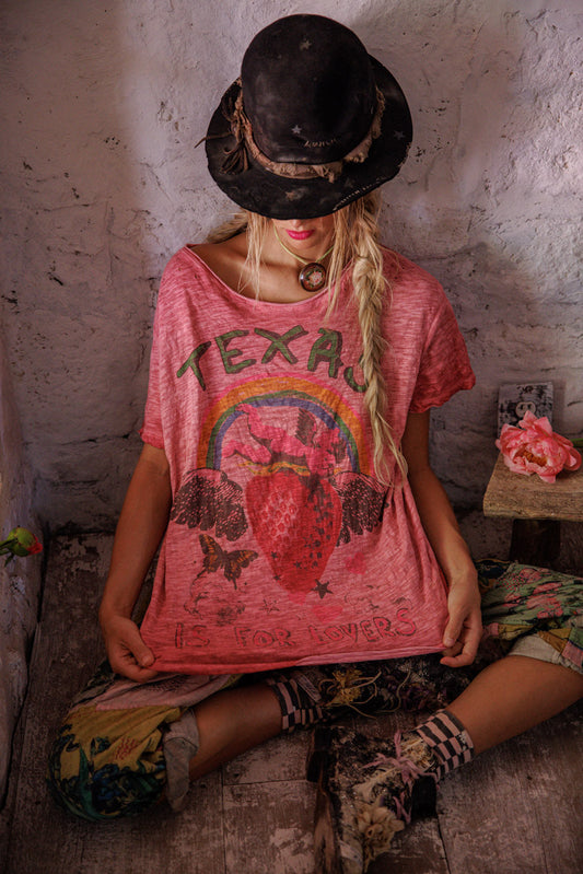 Magnolia Pearl Texas Is For Lovers Tee 2375 - Roza