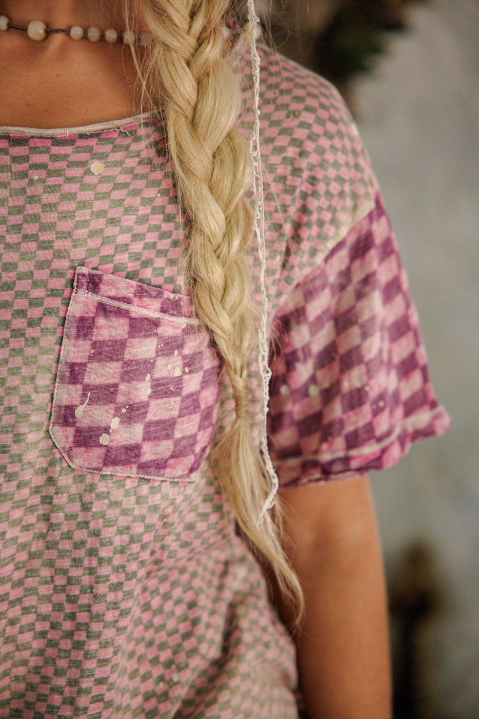 Magnolia Pearl Piecewise Pocket Tee 2405 - Hatter