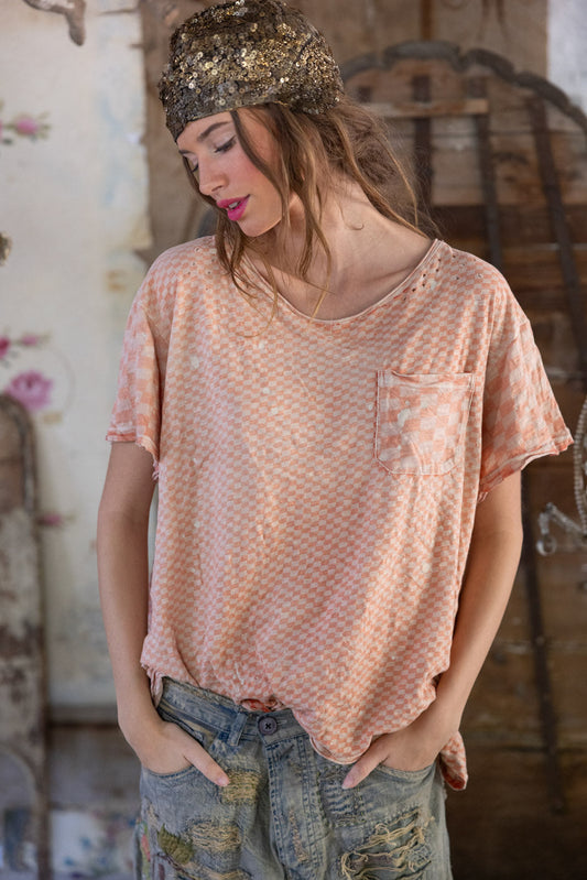 Magnolia Pearl Piecewise Pocket Tee 2405 - Tabby