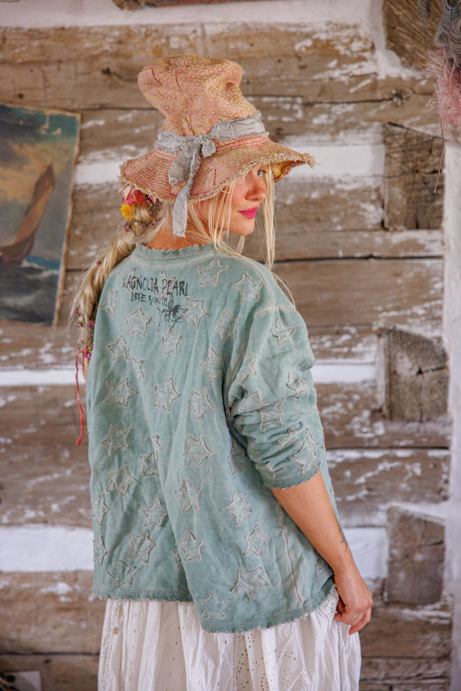 Magnolia Pearl Little Star Hermosa Sweatshirt 2421 - Garden Sage