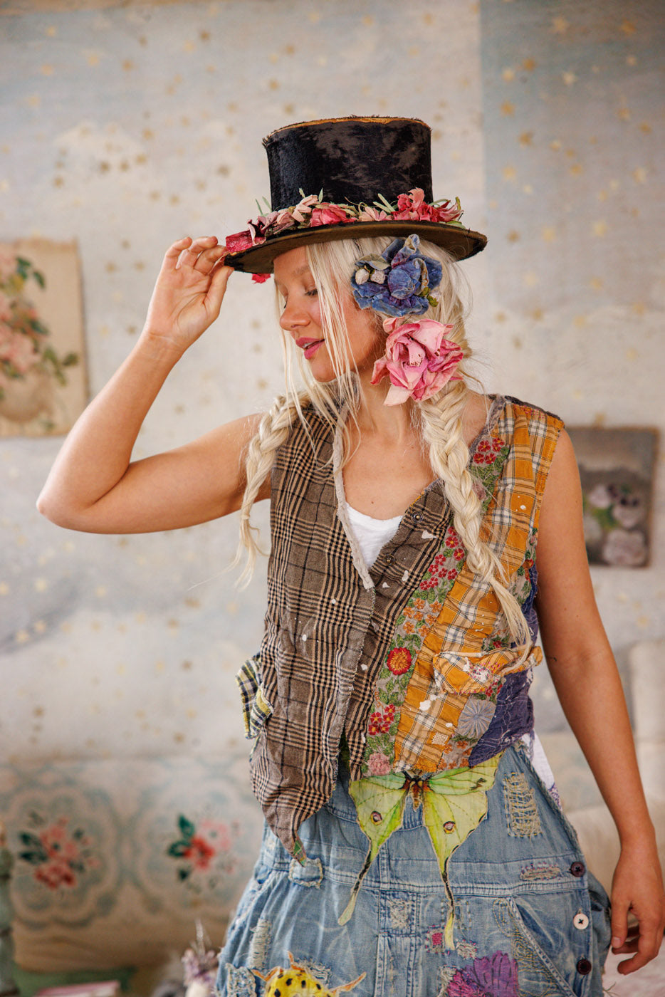 Magnolia Pearl Patchwork Andriy Vest 084 - Madras Yellow