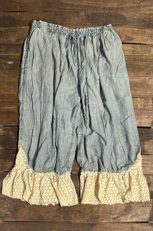 Jaded Gypsy Vintage Whispers Bloomers - Light Chambray - One Size