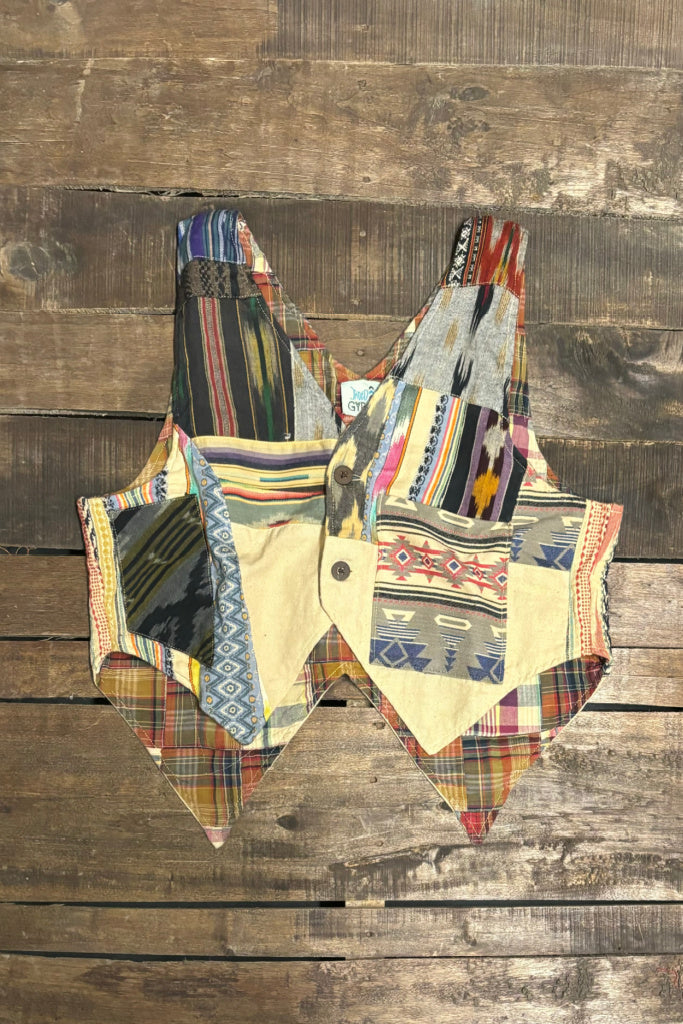 Jaded Gypsy Balinese Walks Vest - Stripe by Taos & Tribe