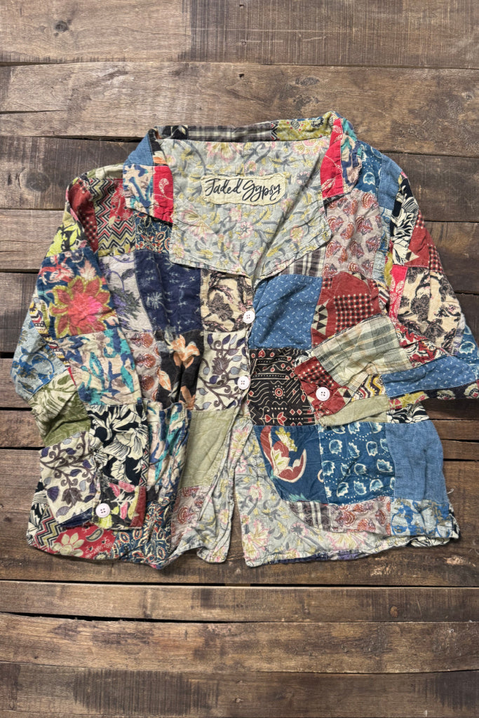 Jaded Gypsy Backroad Blues Jacket by Taos & Tribe