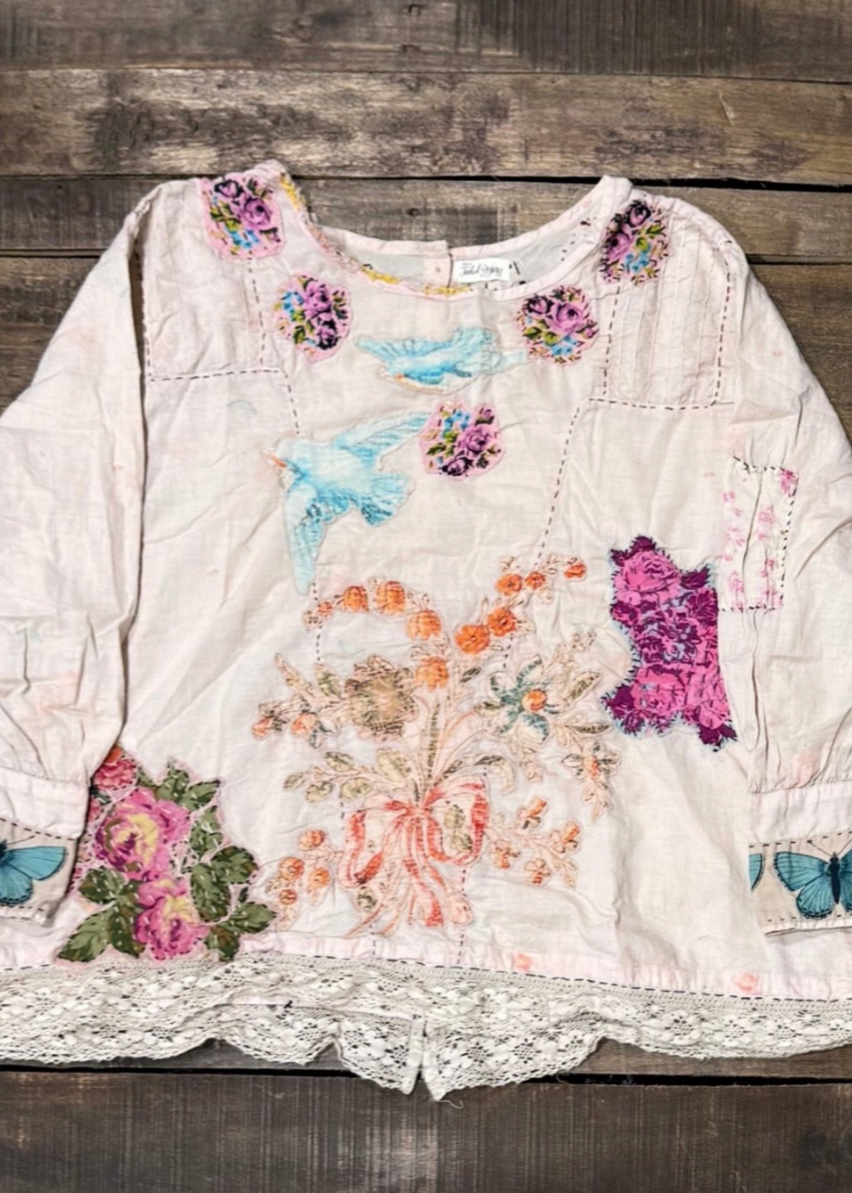 House of Jaded Gypsy Gilded Bloom Top - Flutter