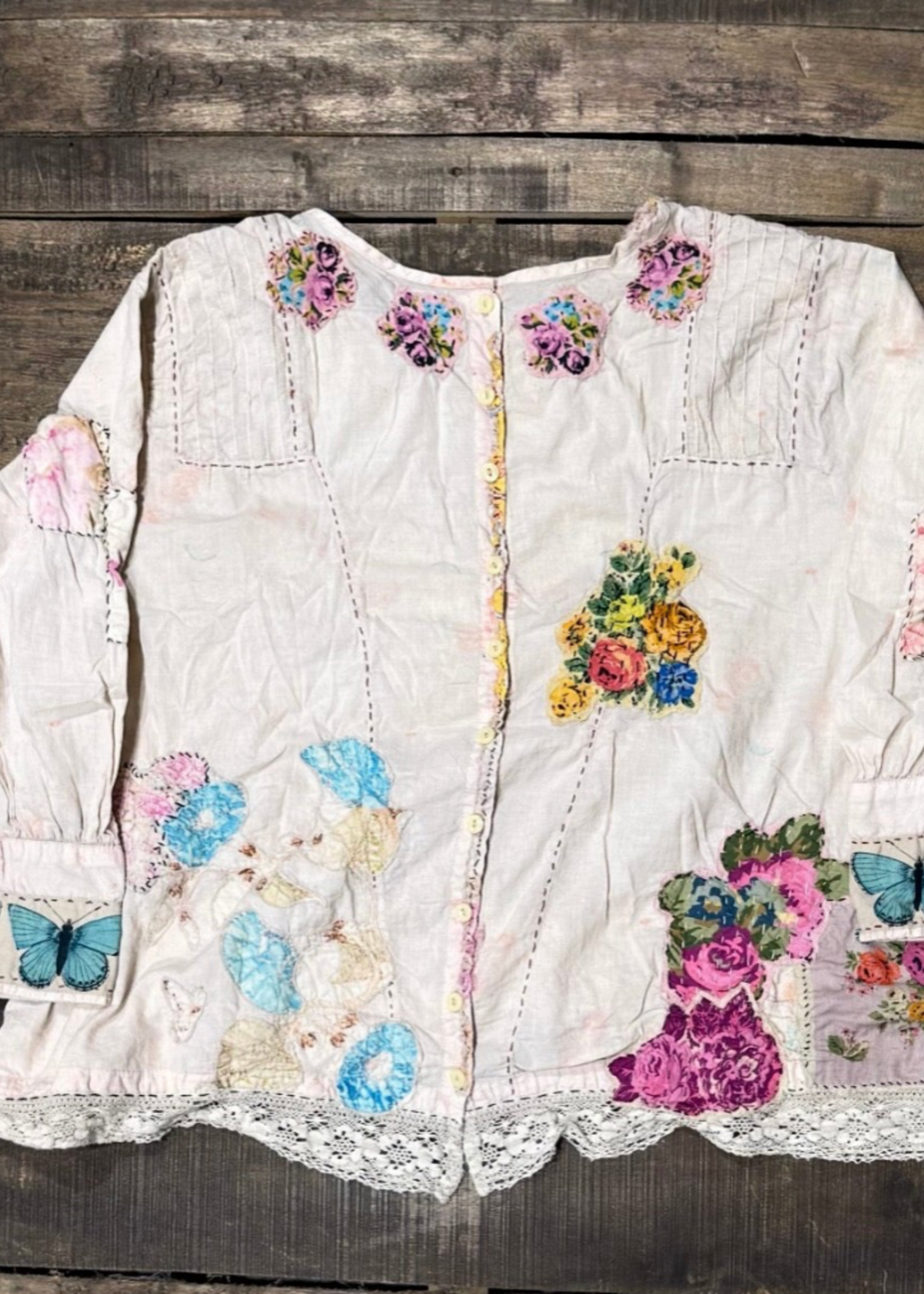 House of Jaded Gypsy Gilded Bloom Top - Flutter