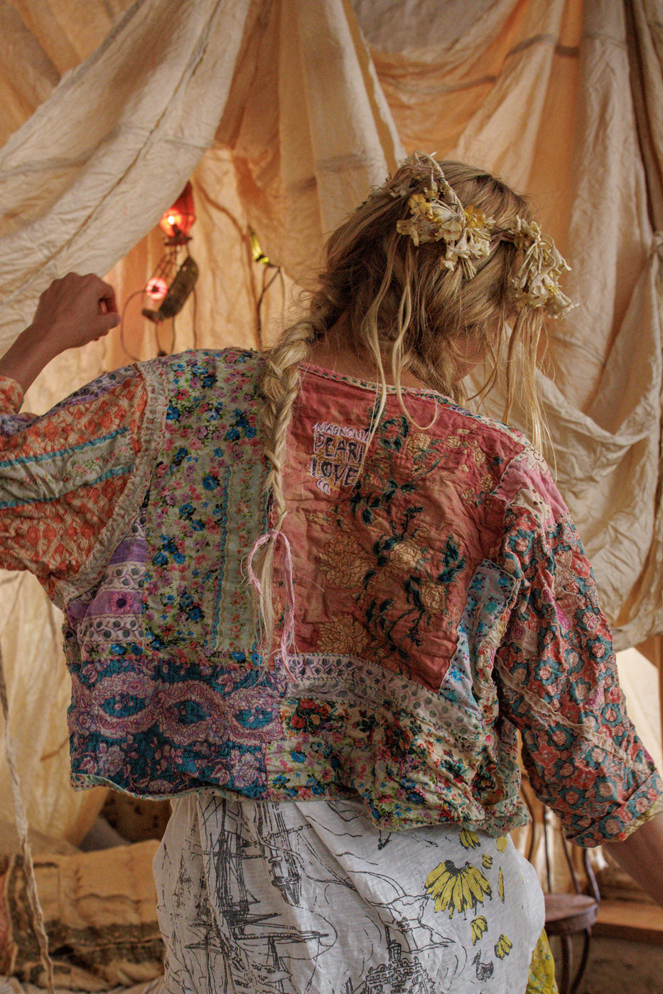 Magnolia Pearl Kalamkari Andhra Jacket 1382 - Wonderland