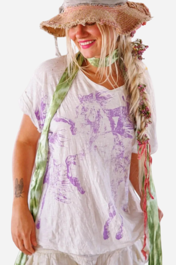 Magnolia Pearl Texas Cowboy Tee 2387 - Carousel